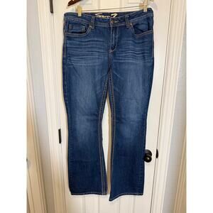 Seven7 Jeans Women’s Size 14 – Dark Wash Stretch Denim Mid Rise Bootcut